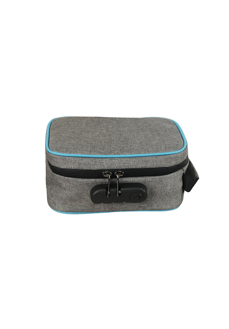 Smell proof foldable soft case with lock